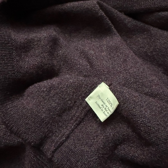 ESKANDAR 100% Cashmere Sweater OS Purple - Picture 9 of 10
